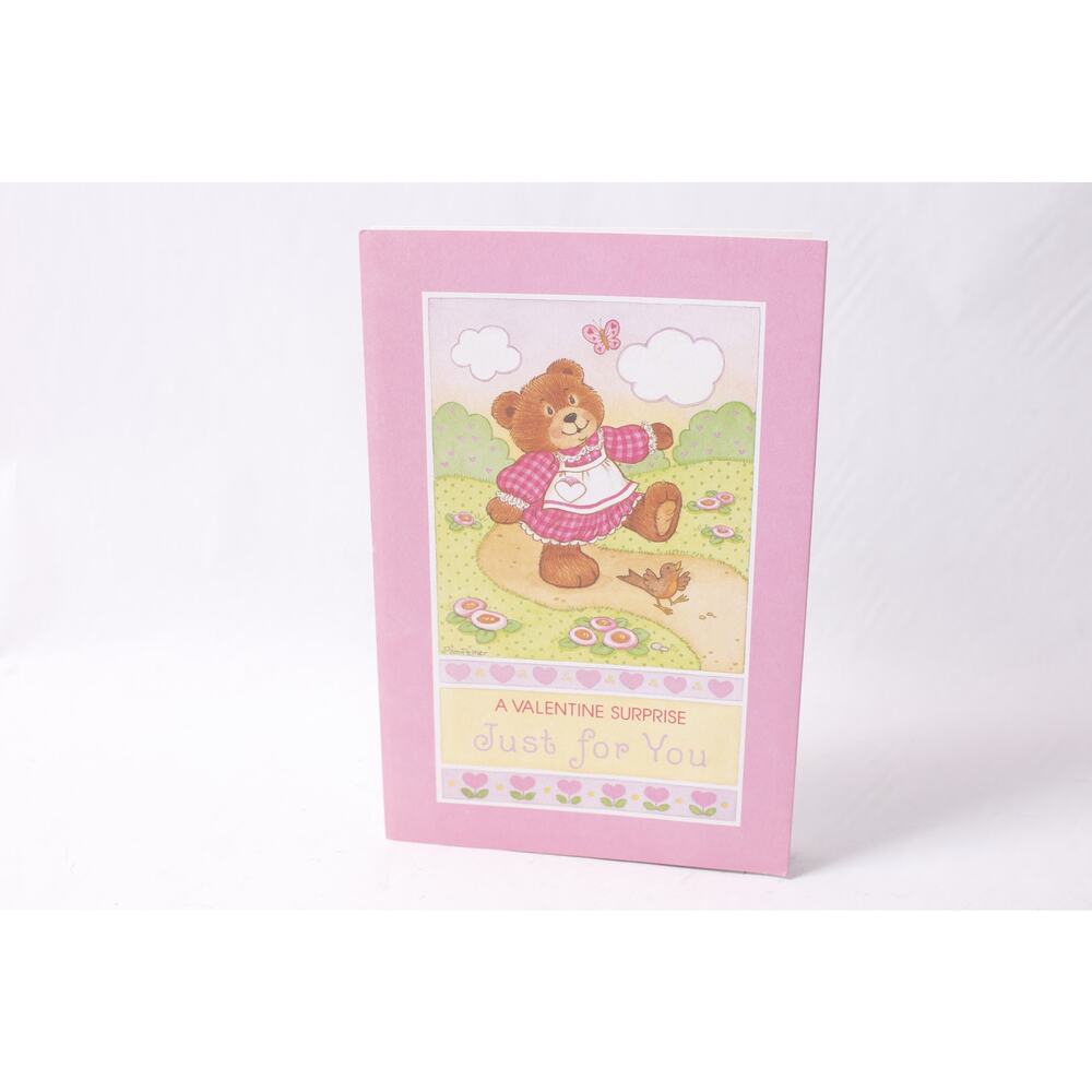 1986 Current Valentine Bear Paper Doll Greeting Card Gift Idea ~ 260420-WH 1087